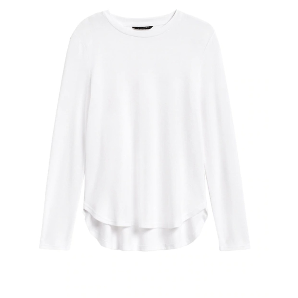 Banana Republic Luxespun Curved Hem T-Shirt NWT